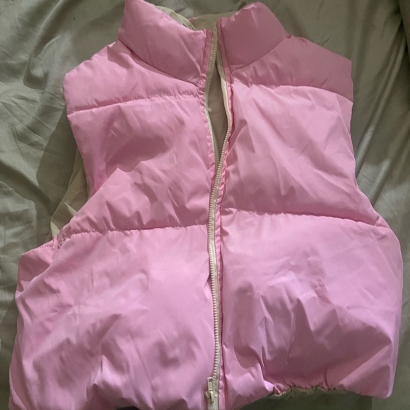 Bumble Gum Pink Puffer Vest - Picture 1 of 4